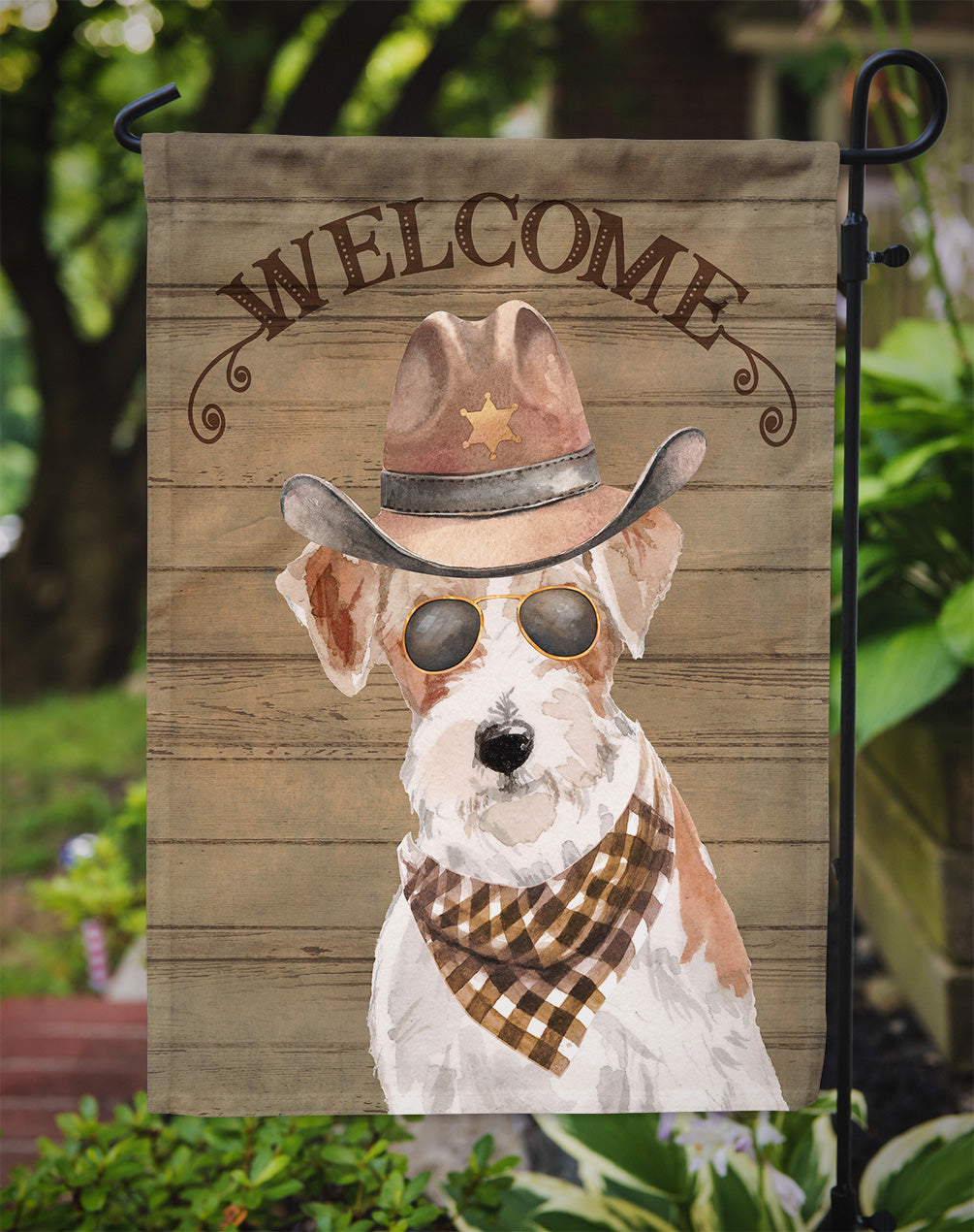 Jack Russell Terrier Country Dog Flag Garden Size CK6379GF