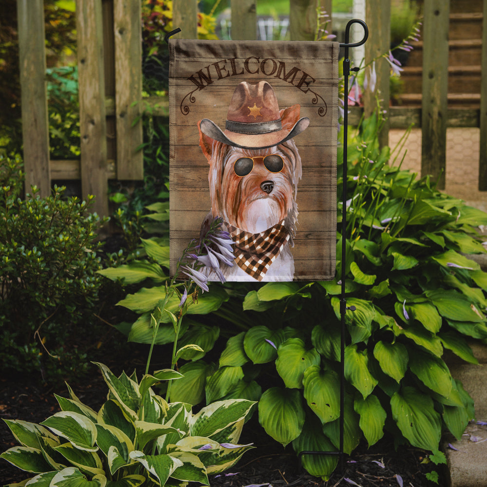 Yorkshire Terrier #3 Country Dog Flag Garden Size CK6381GF  the-store.com.