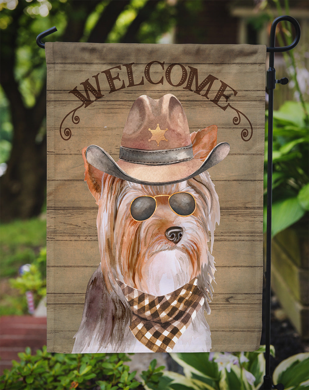 Yorkshire Terrier #3 Country Dog Flag Garden Size CK6381GF  the-store.com.