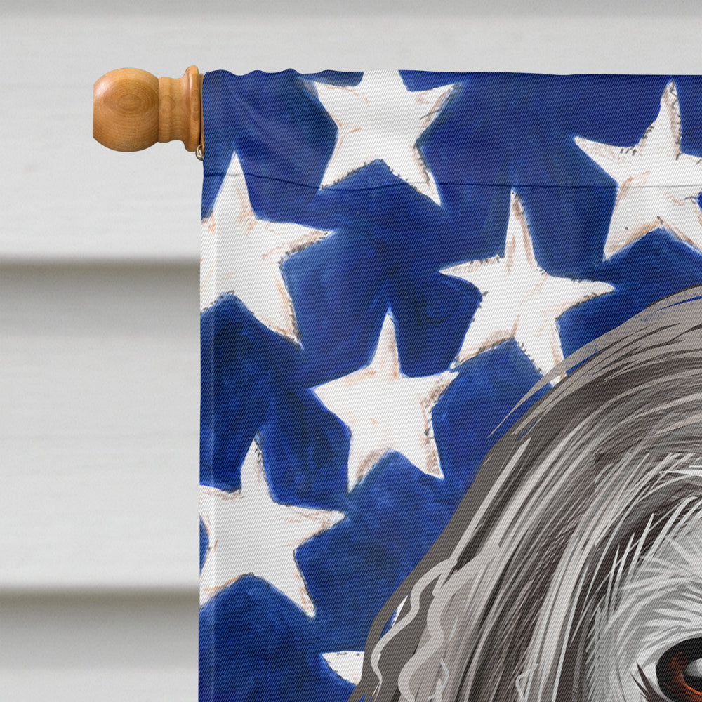 Afghan Hound American Flag Flag Canvas House Size CK6383CHF  the-store.com.