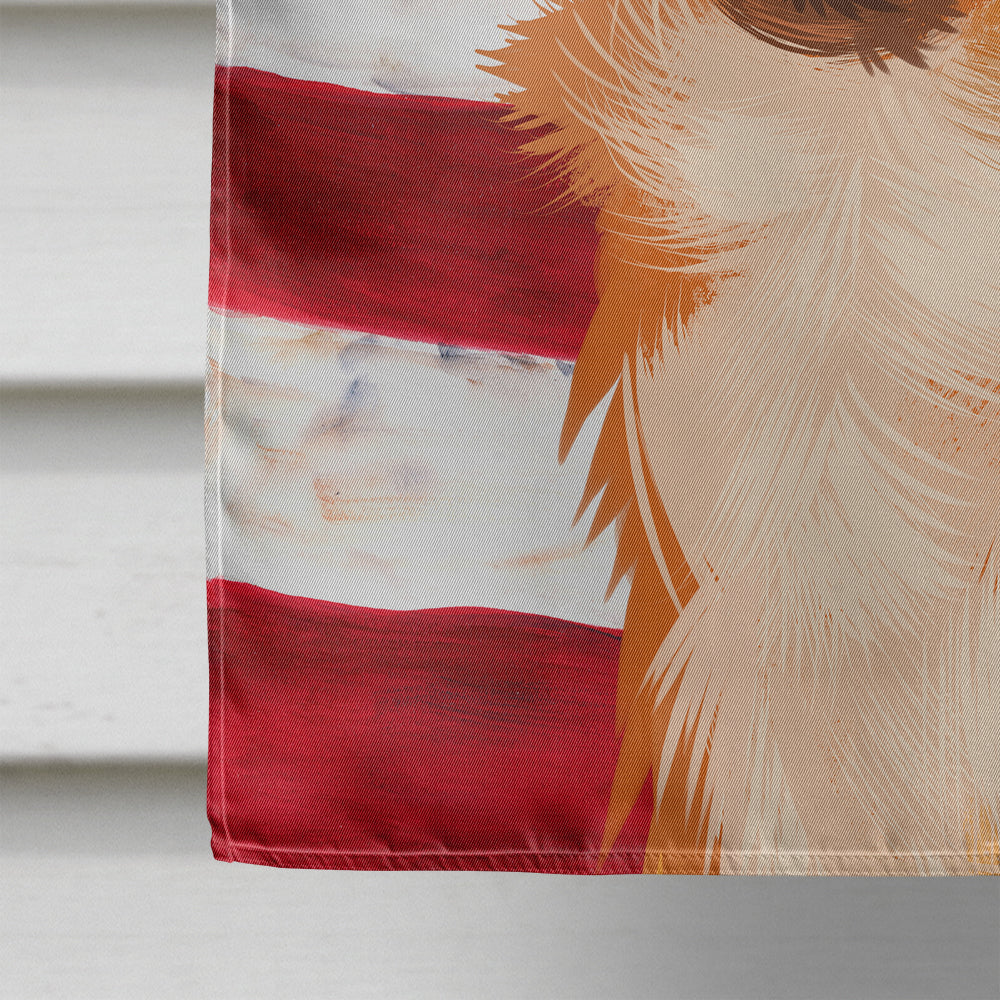 Alopekis Dog American Flag Flag Canvas House Size CK6391CHF  the-store.com.