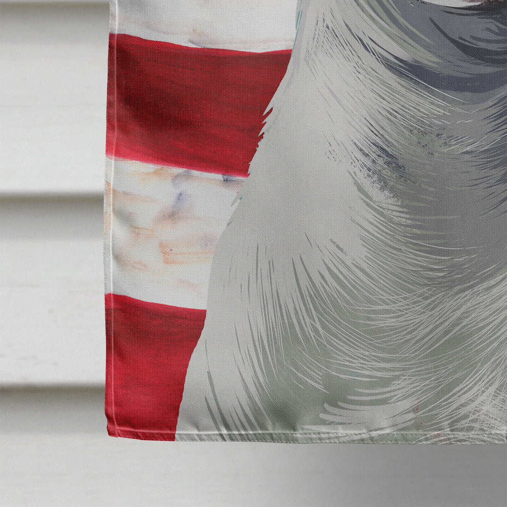 American Bulldog American Flag Flag Canvas House Size CK6395CHF