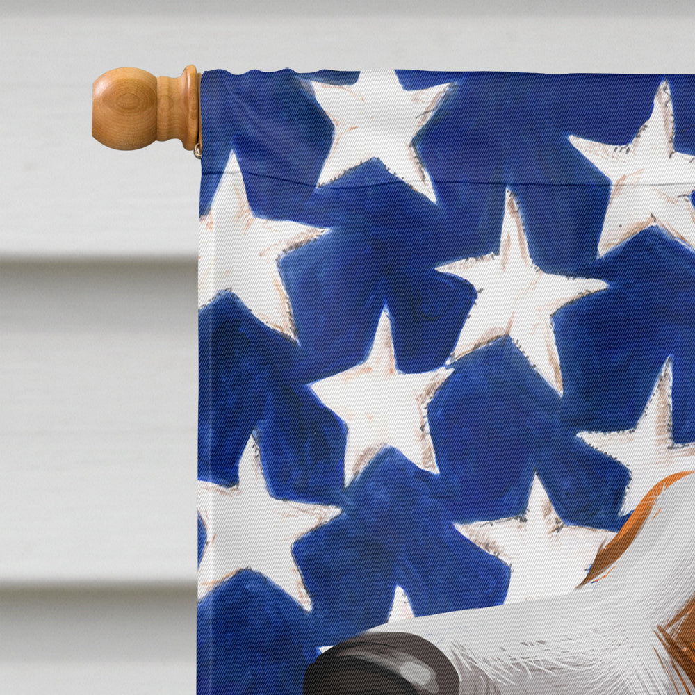 American English Coonhound American Flag Flag Canvas House Size CK6397CHF  the-store.com.
