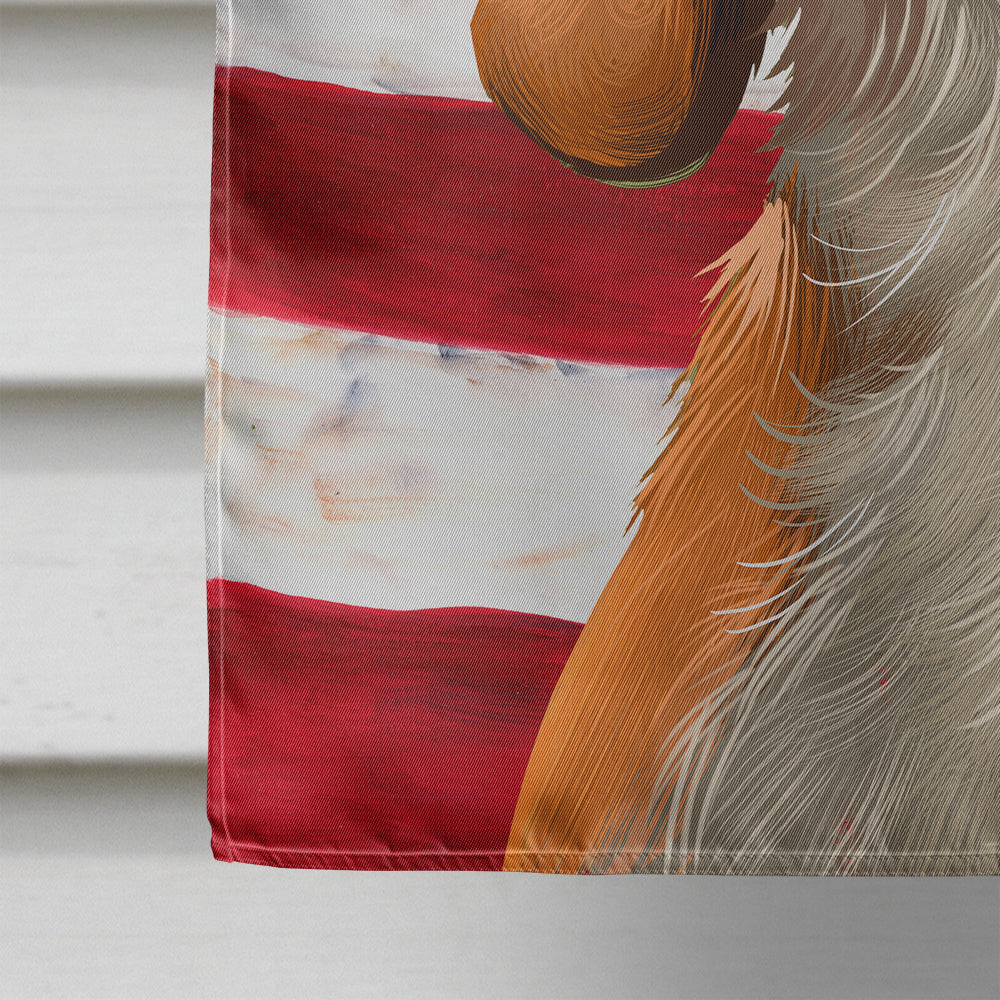 American English Coonhound American Flag Flag Canvas House Size CK6397CHF