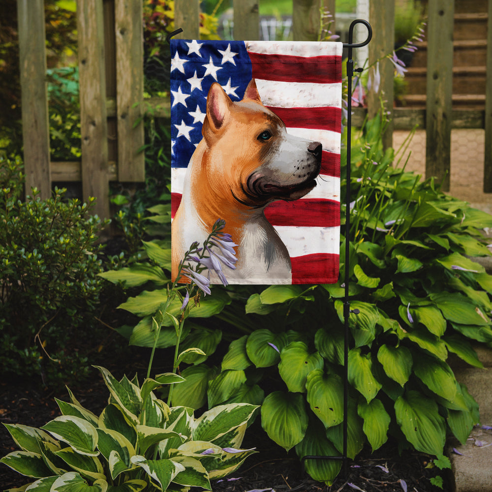 American Pit Bull Terrier American Flag Flag Garden Size CK6401GF