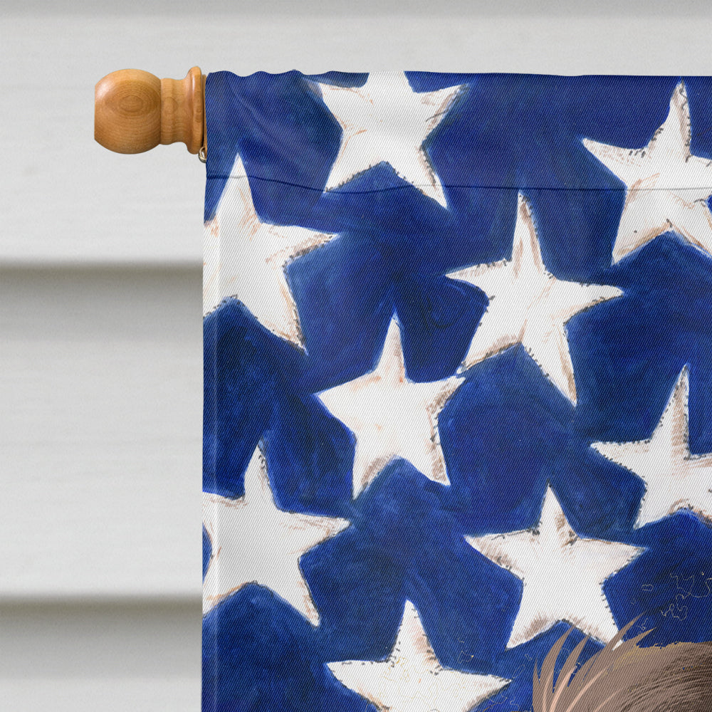 American Water Spaniel  American Flag Flag Canvas House Size CK6402CHF  the-store.com.