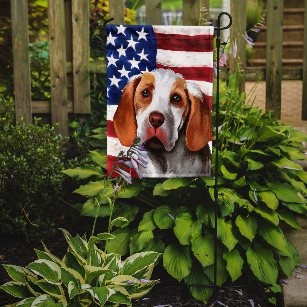 Ariege Pointer Dog American Flag Flag Garden Size CK6406GF  the-store.com.