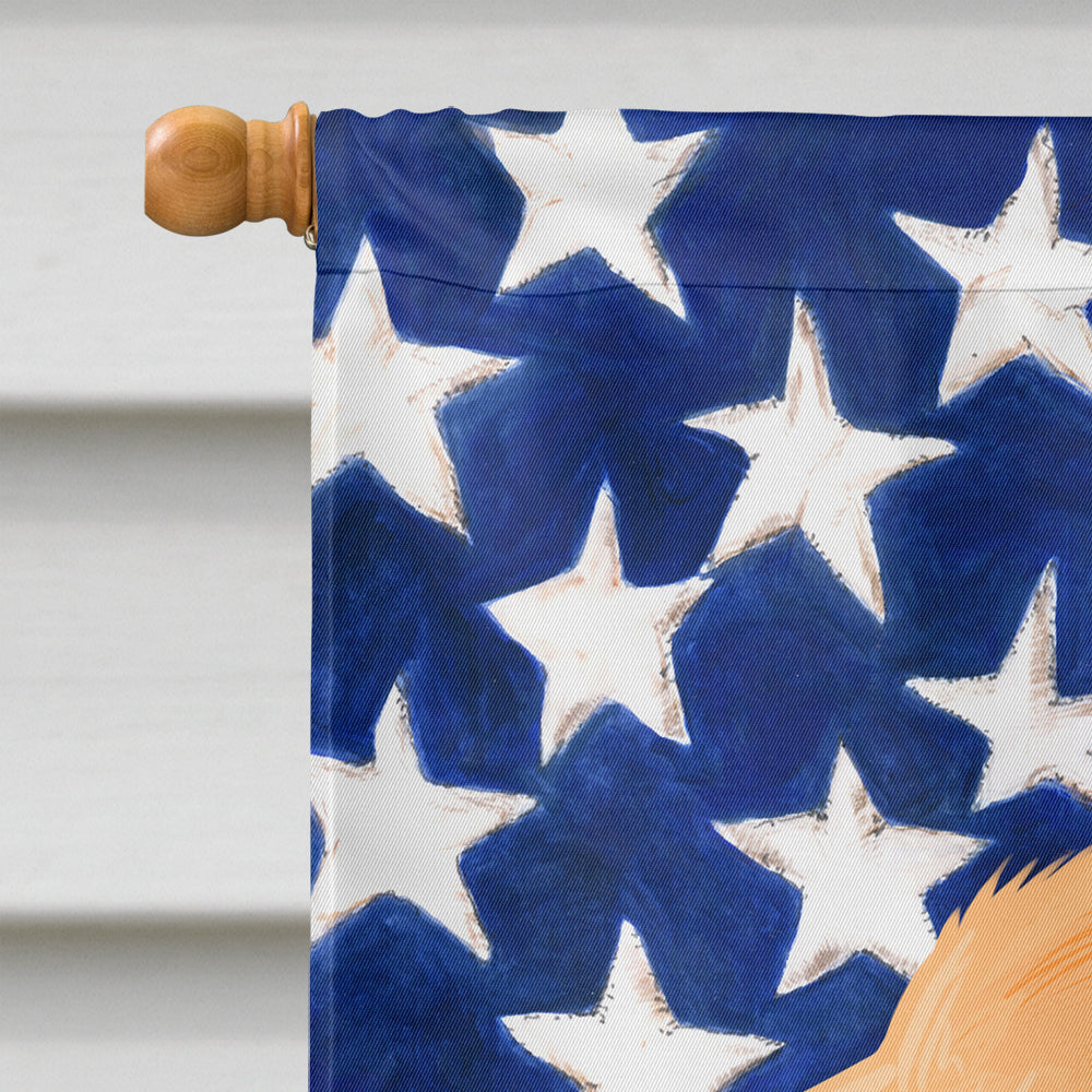 Artois Hound Dog American Flag Flag Canvas House Size CK6409CHF