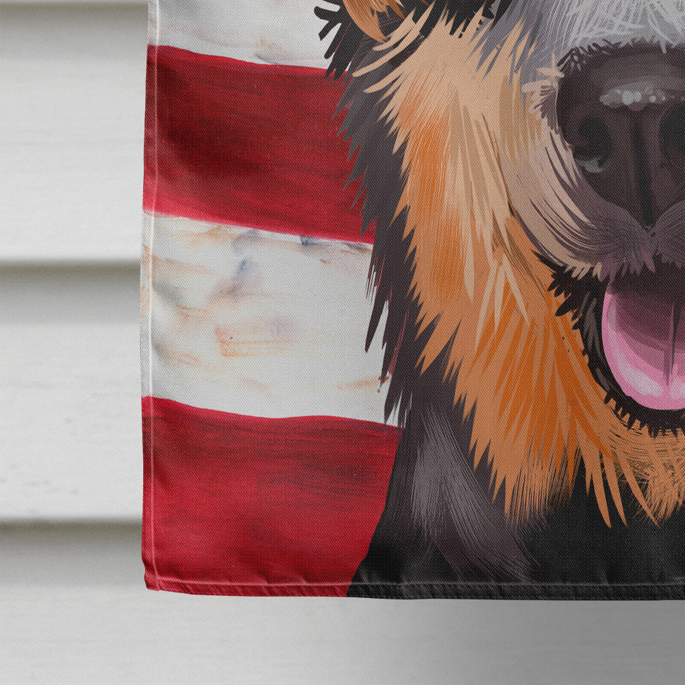 Australian Stumpy Tail Cattle Dog American Flag Flag Canvas House Size CK6413CHF