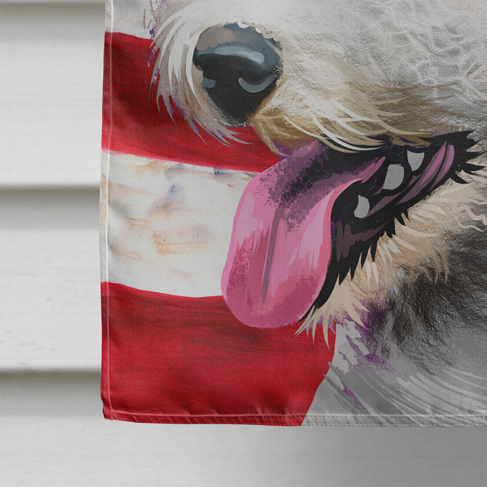 Bedlington Terrier American Flag Flag Canvas House Size CK6425CHF