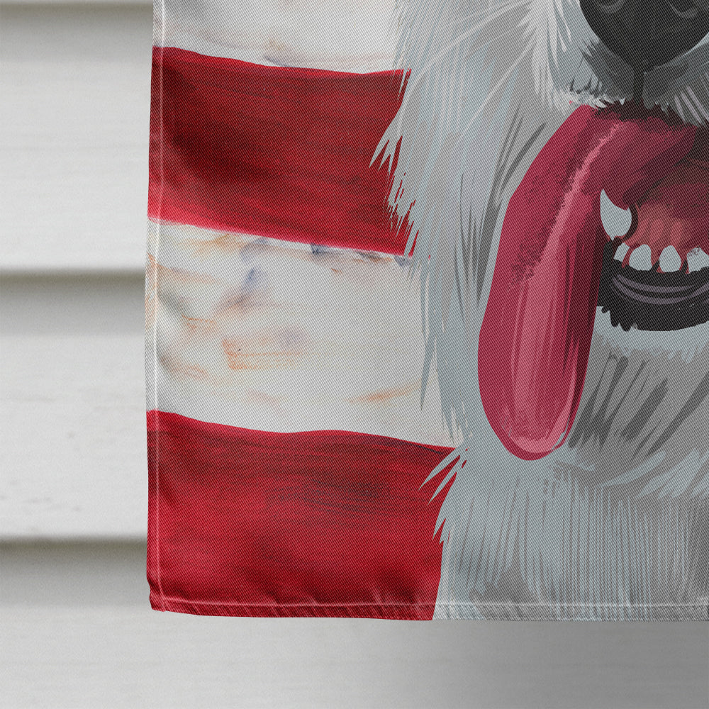 Berger Blanc Suisse American Flag Flag Canvas House Size CK6431CHF