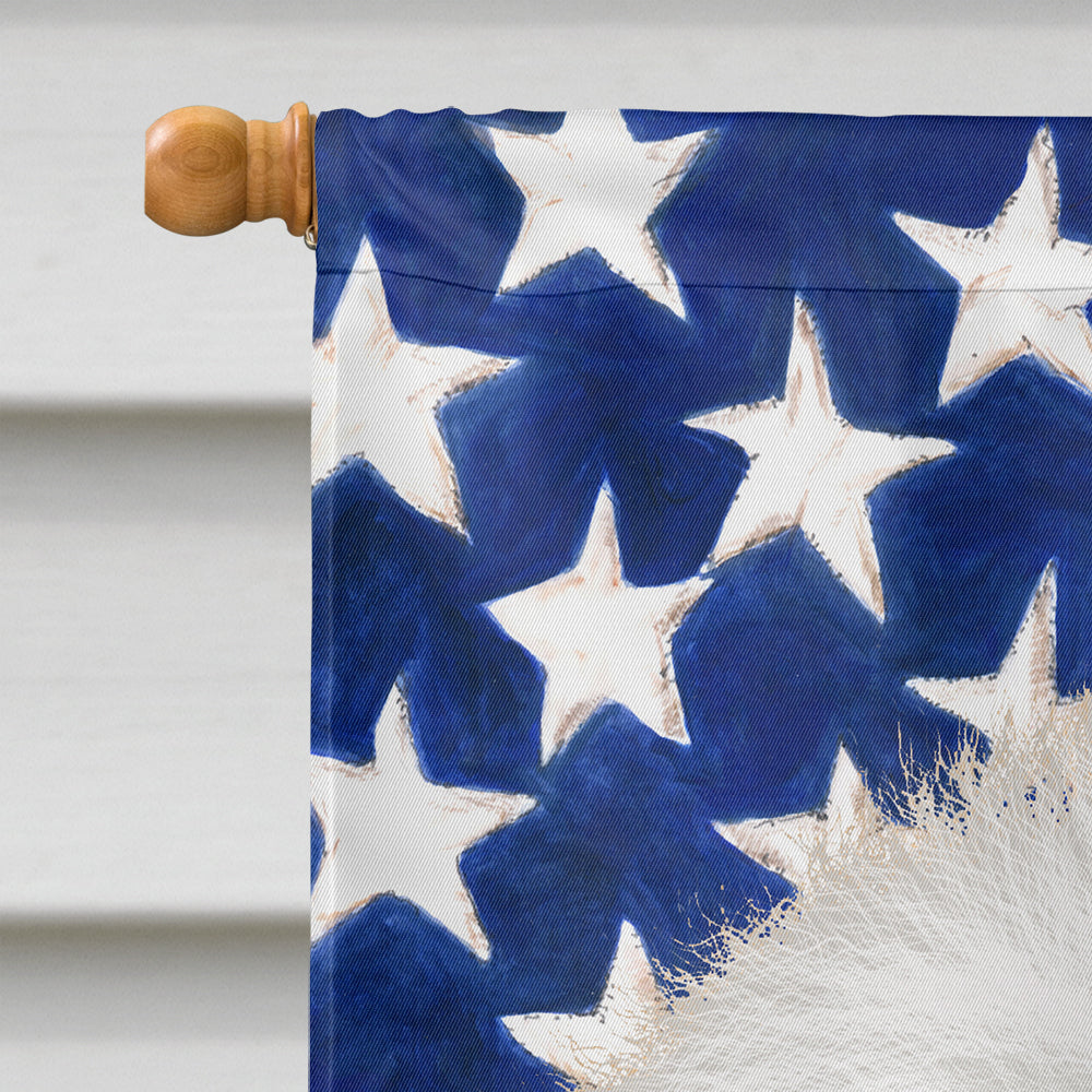 Bichon Frise  American Flag Flag Canvas House Size CK6434CHF