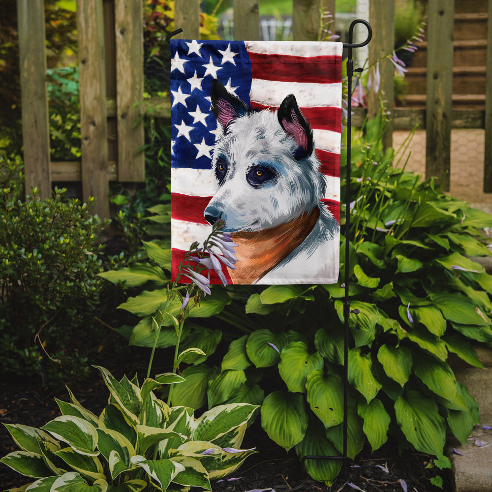 Blue Heeler Dog American Flag Flag Garden Size CK6441GF  the-store.com.