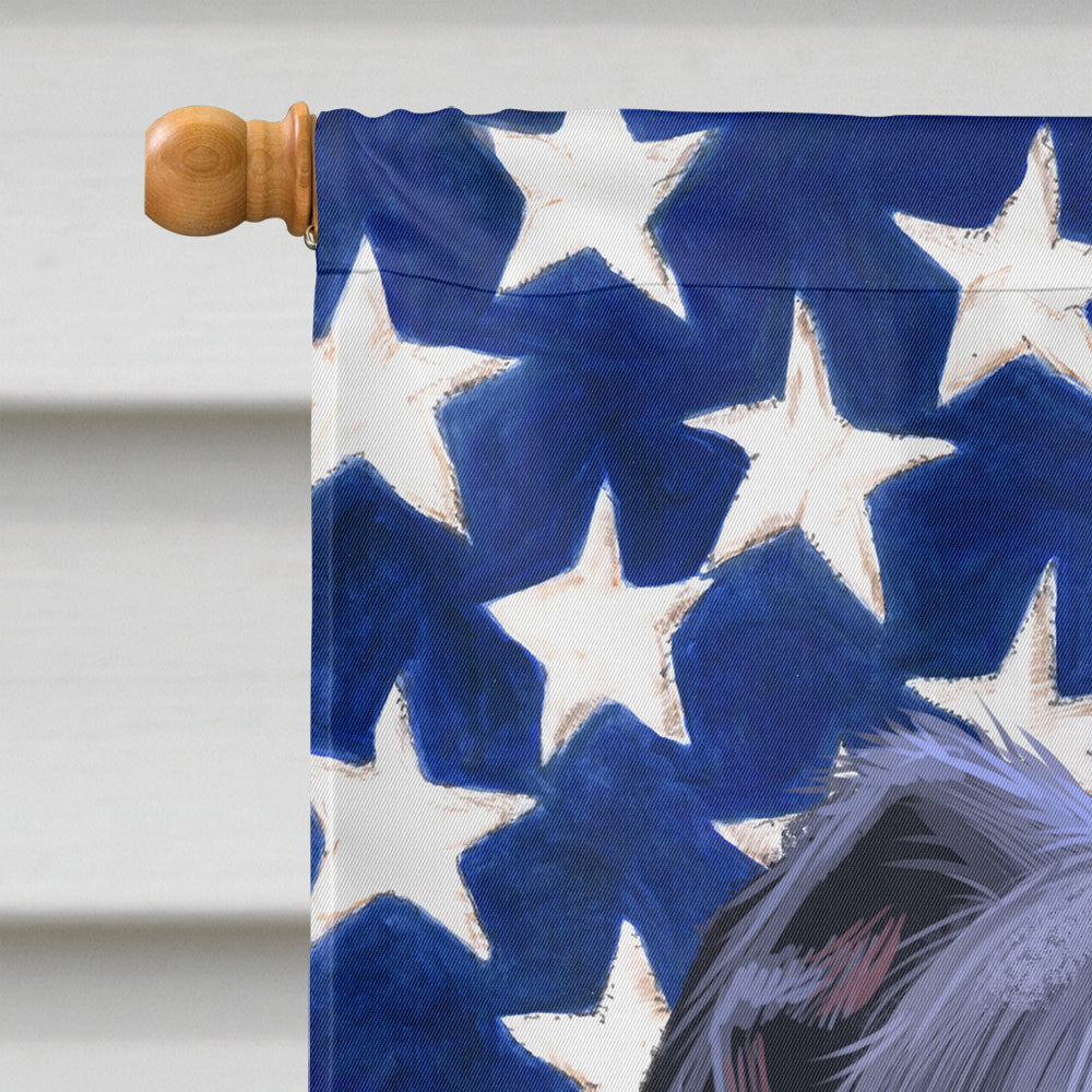 Blue Lacy Dog American Flag Flag Canvas House Size CK6442CHF  the-store.com.