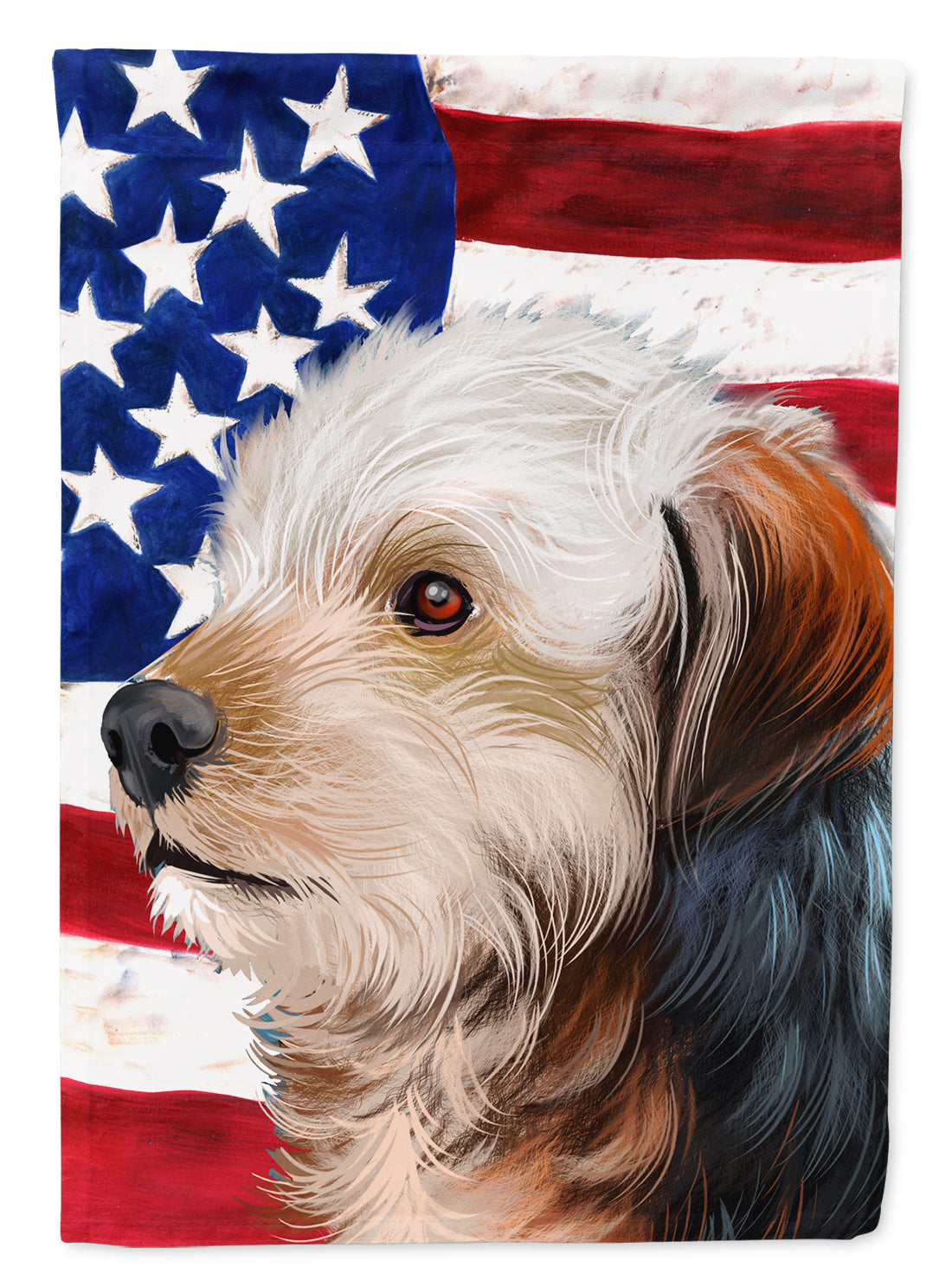 Bosnian Coarse-haired Hound American Flag Flag Canvas House Size CK6450CHF