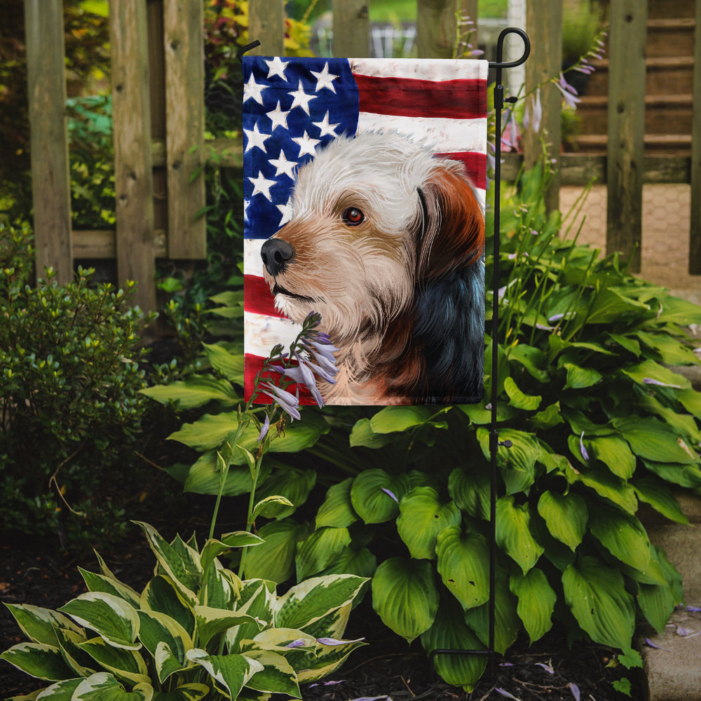 Bosnian Coarse-haired Hound American Flag Flag Garden Size CK6450GF  the-store.com.