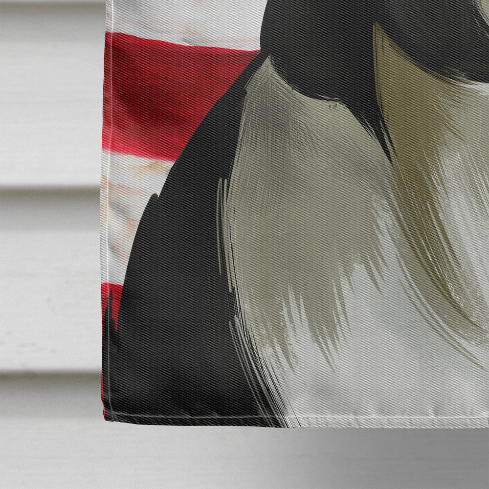 Boston Terrier Dog American Flag Flag Canvas House Size CK6451CHF