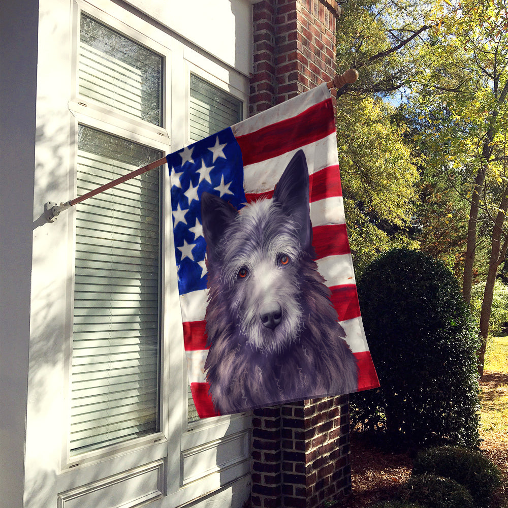 Bouvier des Ardennes American Flag Flag Canvas House Size CK6452CHF  the-store.com.