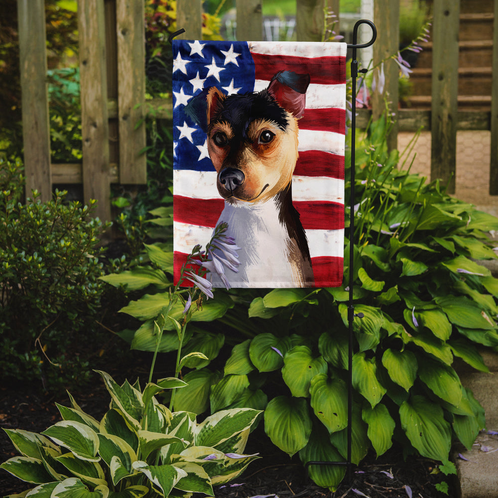 Brazilian Terrier Dog American Flag Flag Garden Size CK6460GF