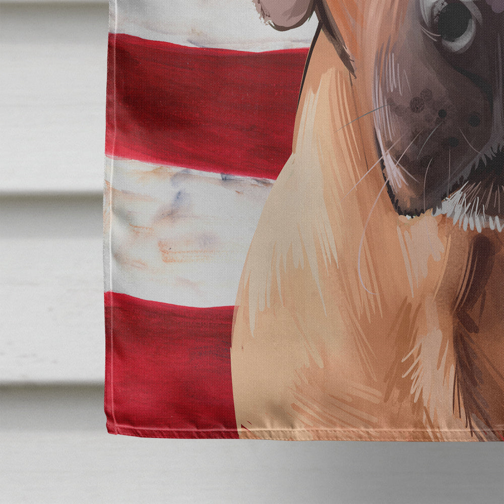 Broholmer Dog American Flag Flag Canvas House Size CK6463CHF