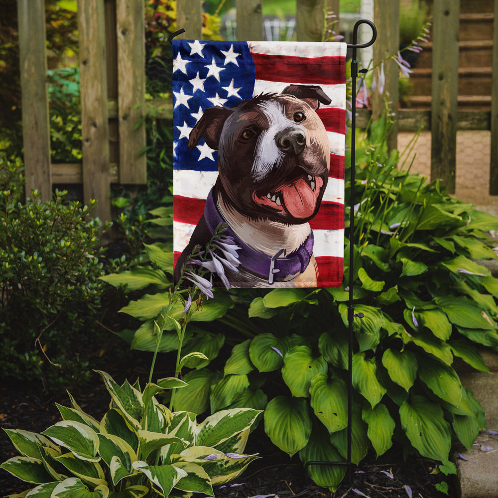 Bull Terrier Dog American Flag Flag Garden Size CK6467GF