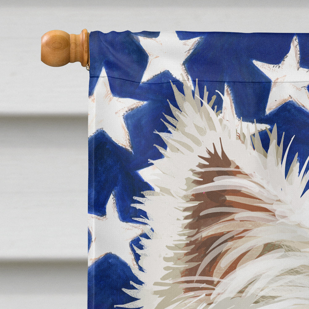 Cairn Terrier Dog American Flag Flag Canvas House Size CK6471CHF