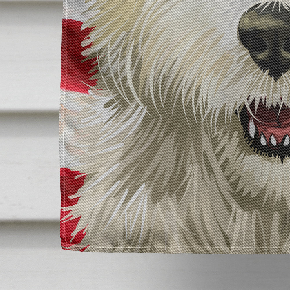 Cairn Terrier Dog American Flag Flag Canvas House Size CK6471CHF