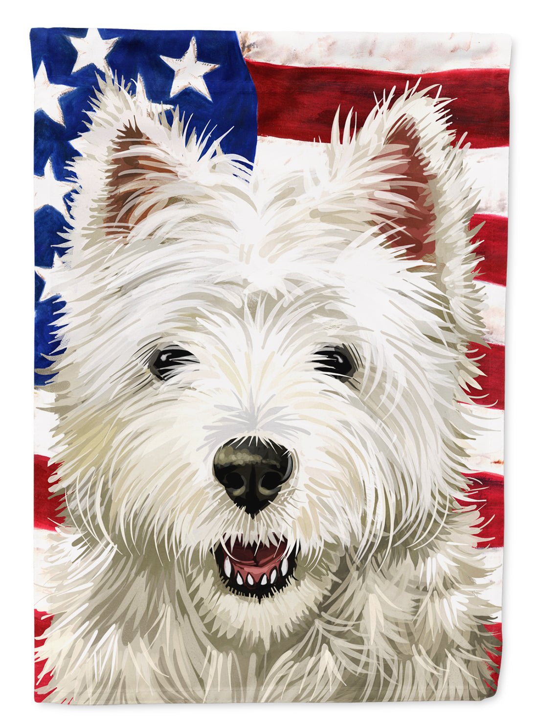 Cairn Terrier Dog American Flag Flag Garden Size CK6471GF  the-store.com.