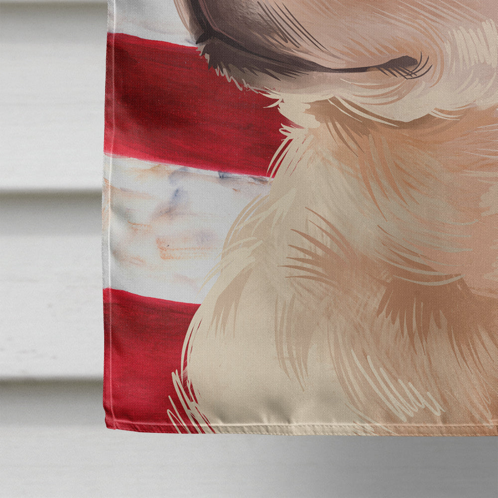 Canaan Dog American Flag Flag Canvas House Size CK6472CHF