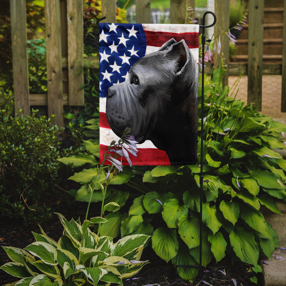 Cane Corso Dog American Flag Flag Garden Size CK6474GF