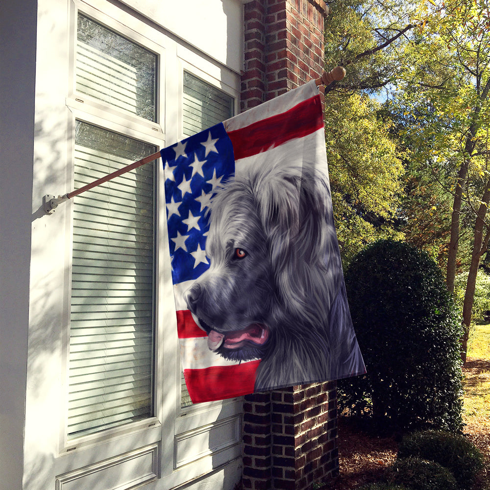 Caucasian Shepherd Dog American Flag Flag Canvas House Size CK6481CHF  the-store.com.