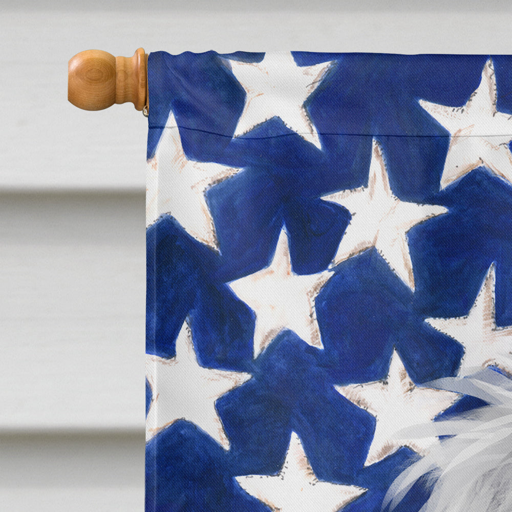 Caucasian Shepherd Dog American Flag Flag Canvas House Size CK6481CHF
