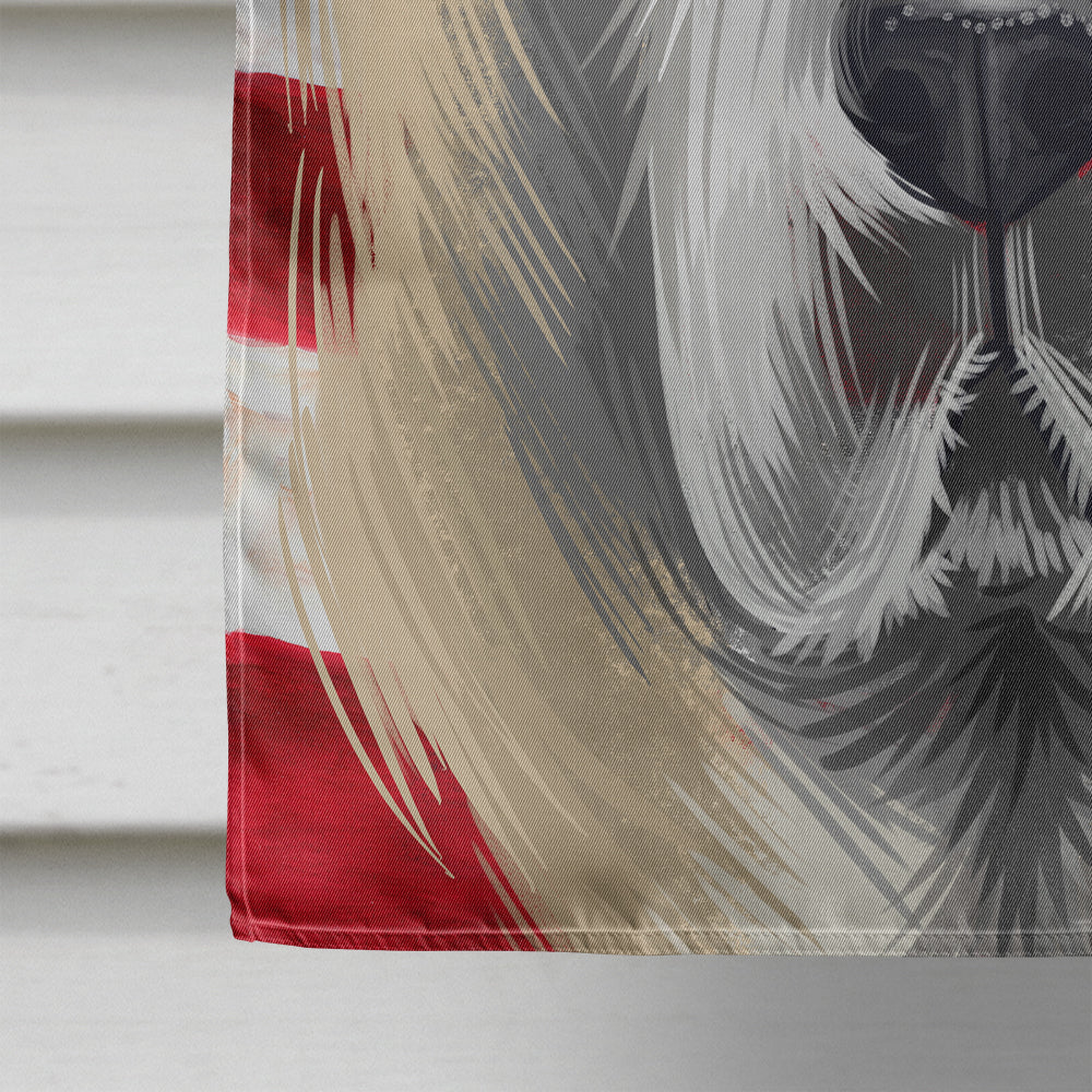 Central Asian Shepherd Dog American Flag Flag Canvas House Size CK6483CHF  the-store.com.