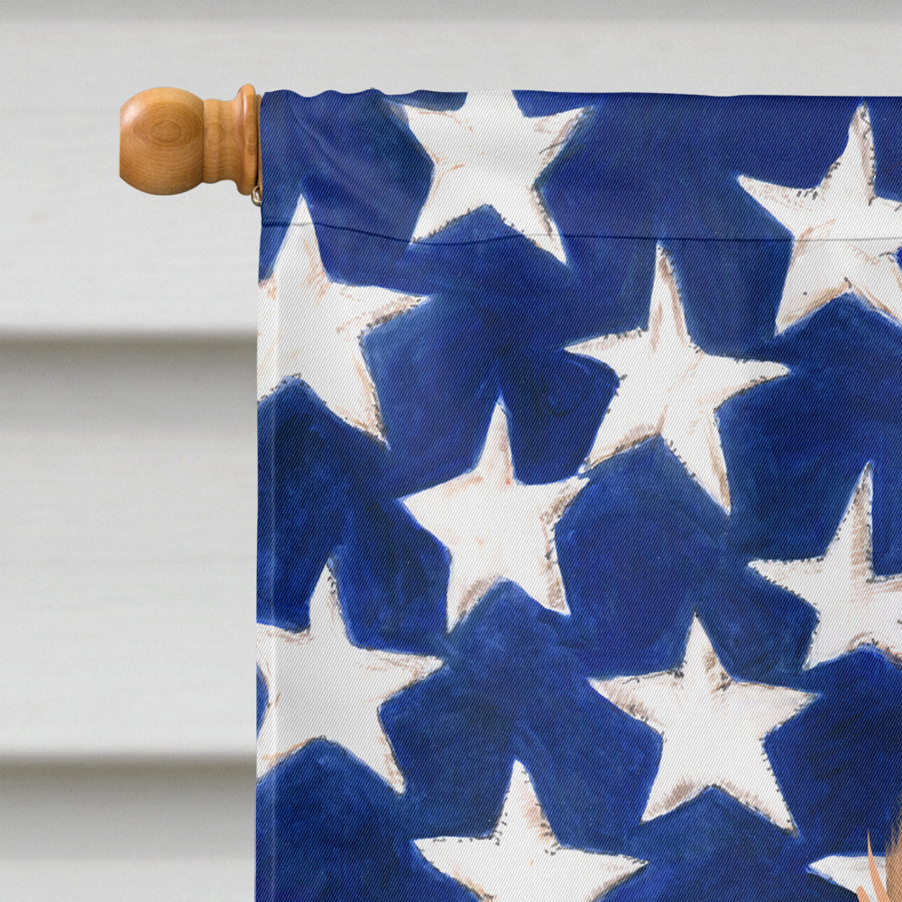 Cesky Fousek Dog American Flag Flag Canvas House Size CK6484CHF