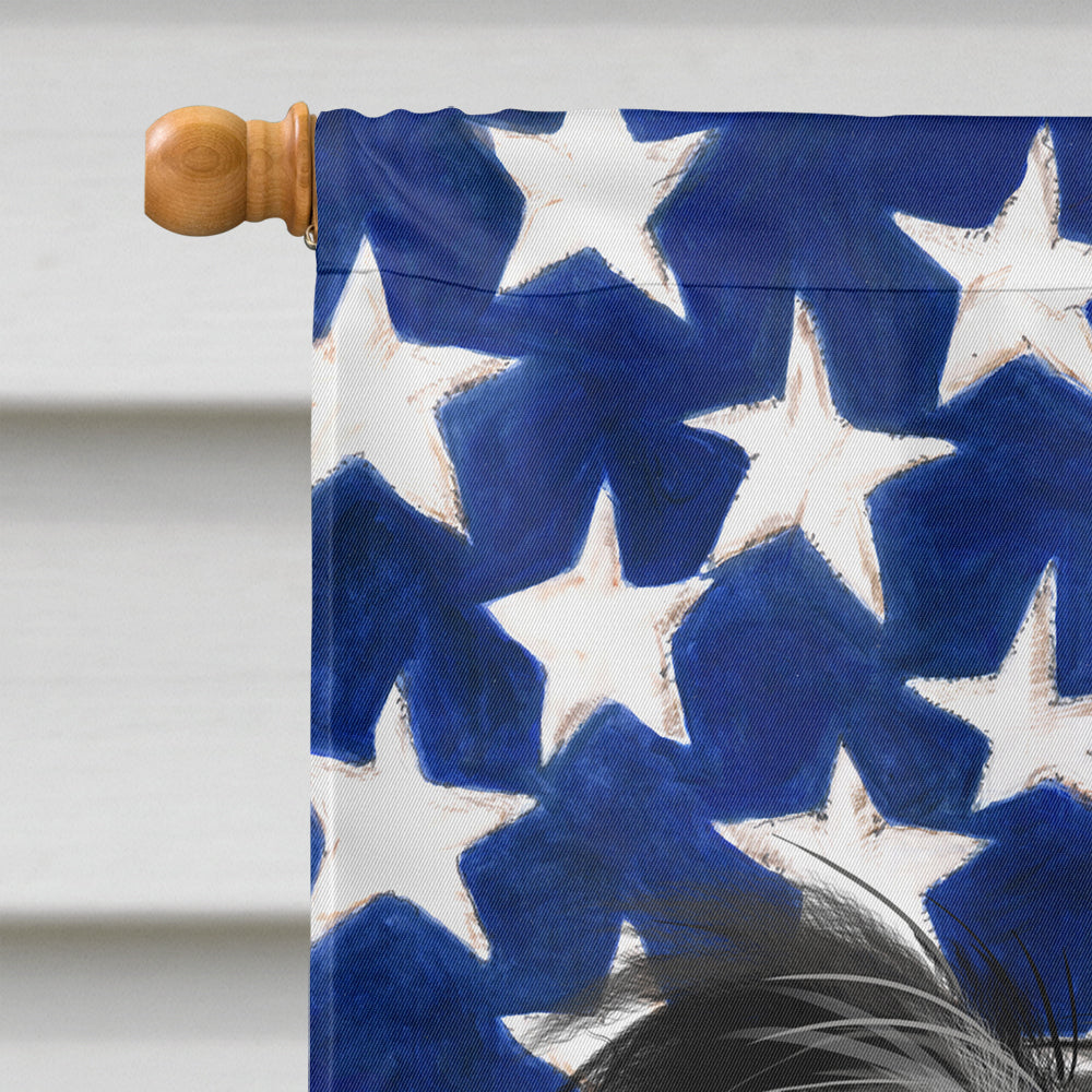 Chinese Crested Dog American Flag Flag Canvas House Size CK6487CHF