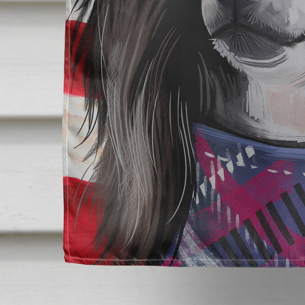 Chinese Crested Dog American Flag Flag Canvas House Size CK6487CHF  the-store.com.