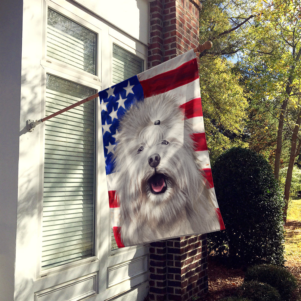 Coton de Tulear Dog American Flag Flag Canvas House Size CK6495CHF  the-store.com.