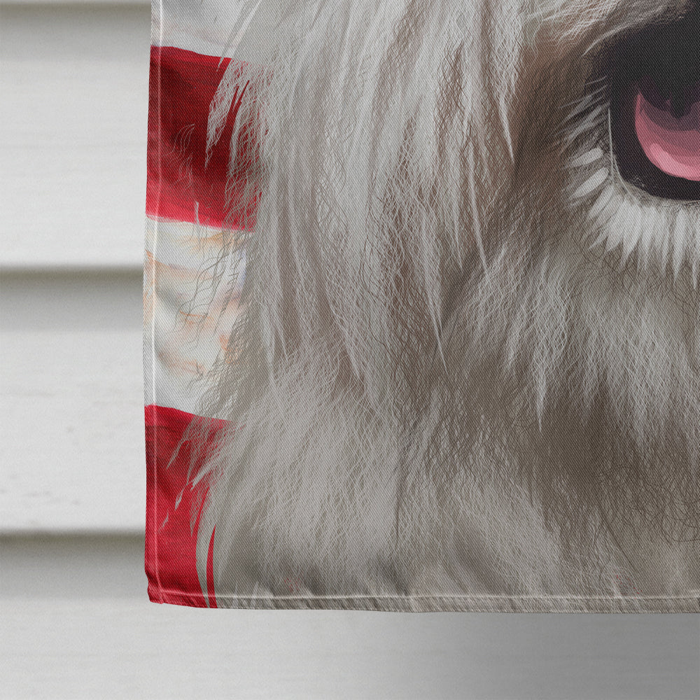 Coton de Tulear Dog American Flag Flag Canvas House Size CK6495CHF