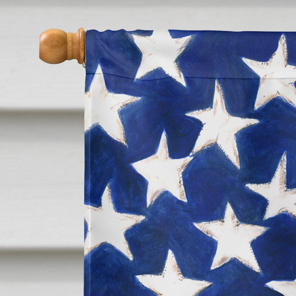 Curly-Coated Retriever American Flag Flag Canvas House Size CK6498CHF