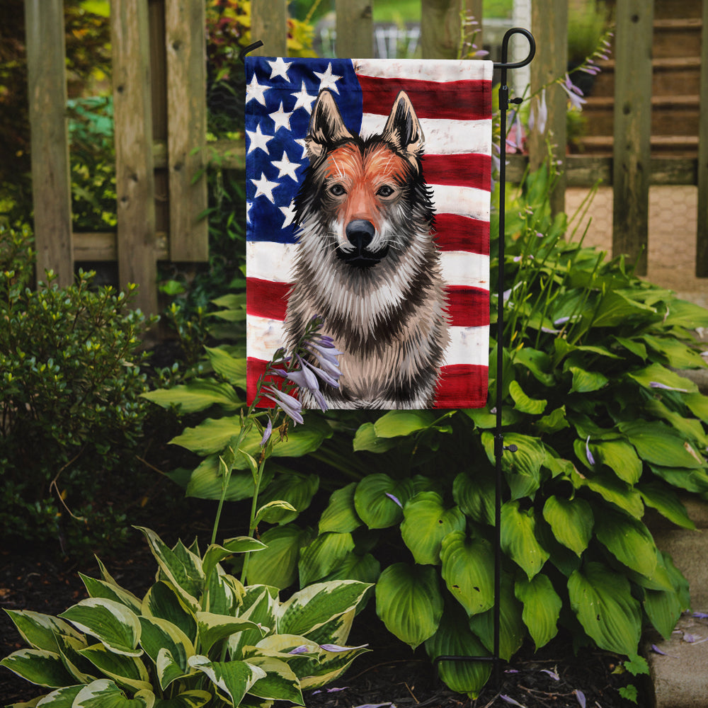Czechoslovakian Wolfdog American Flag Flag Garden Size CK6499GF