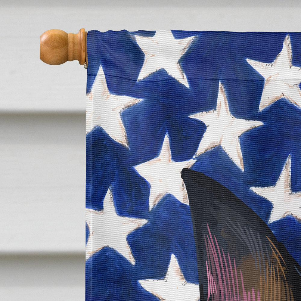 Doberman Pinscher Dog American Flag Flag Canvas House Size CK6504CHF