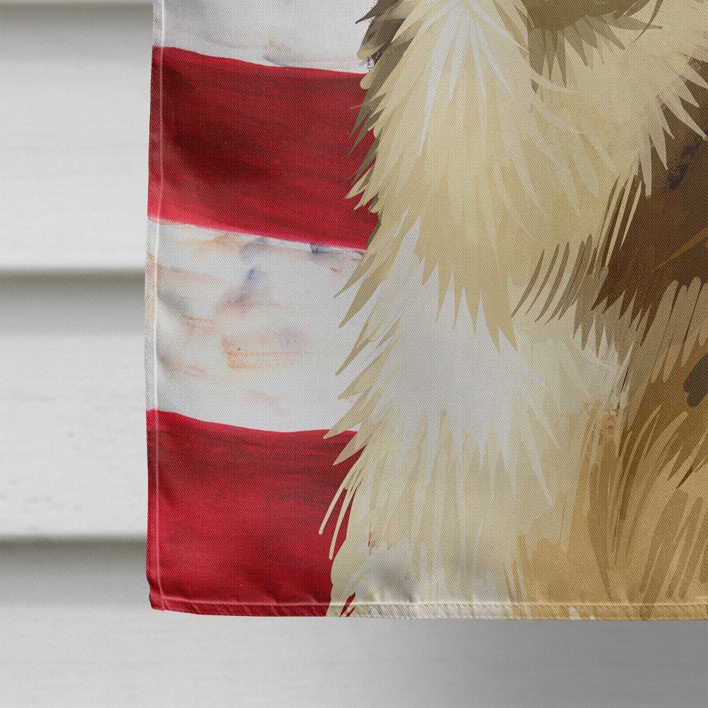 East Siberian Laika Dog American Flag Flag Canvas House Size CK6509CHF  the-store.com.