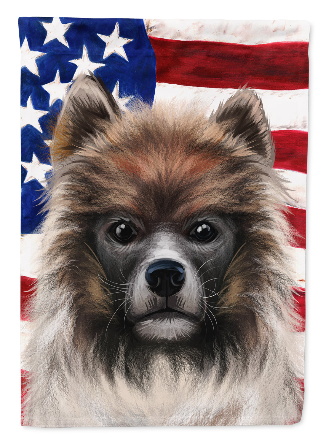 Elo Dog American Flag Flag Canvas House Size CK6510CHF  the-store.com.