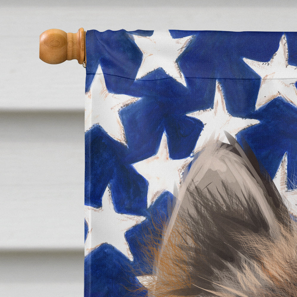 Elo Dog American Flag Flag Canvas House Size CK6510CHF