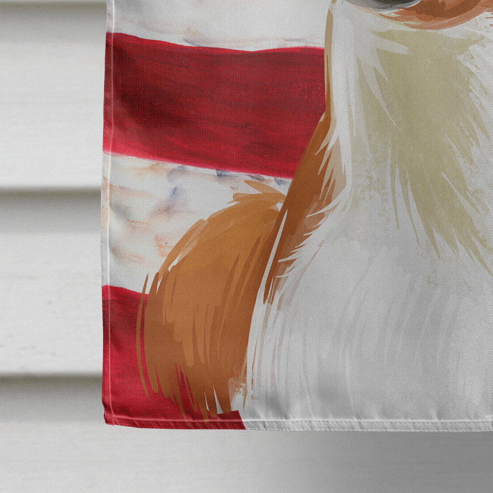 English Foxhound Dog American Flag Flag Canvas House Size CK6512CHF