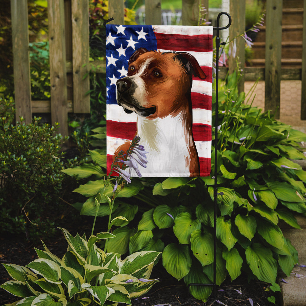 English Foxhound Dog American Flag Flag Garden Size CK6512GF  the-store.com.