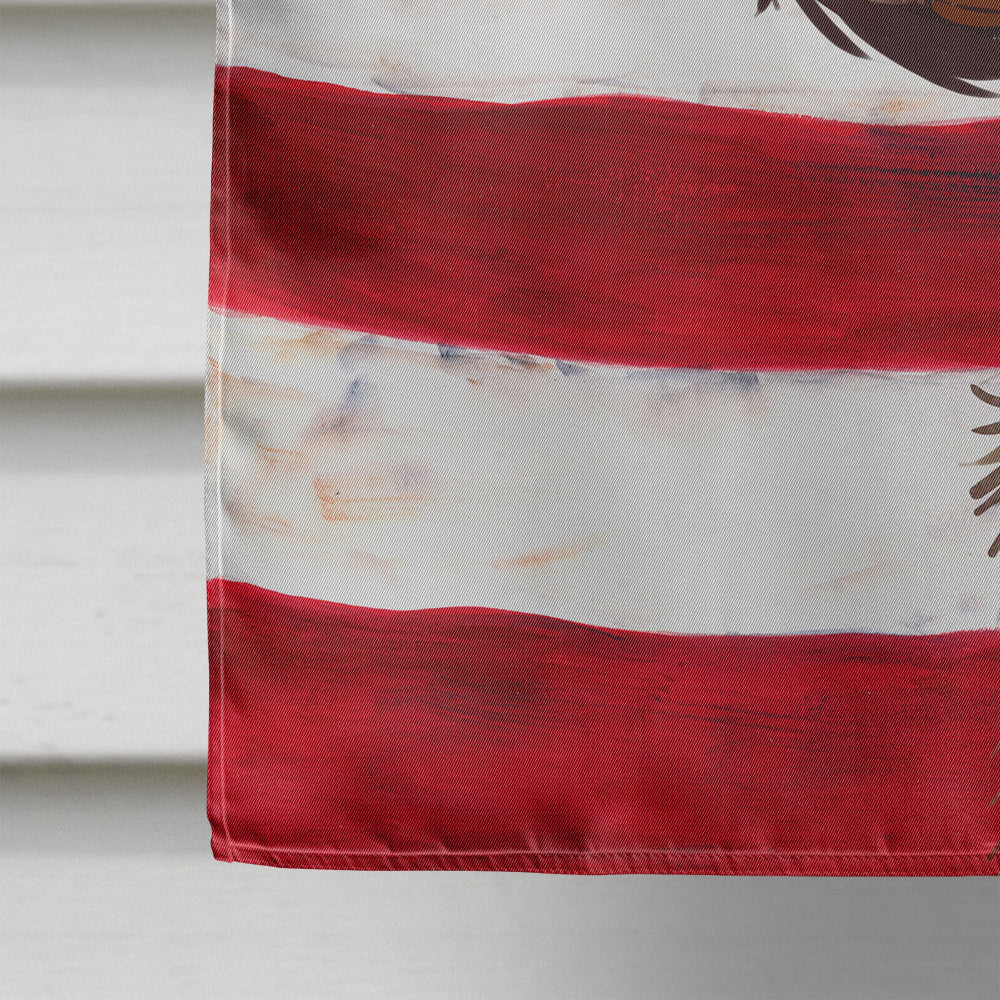 English Setter Dog American Flag Flag Canvas House Size CK6514CHF