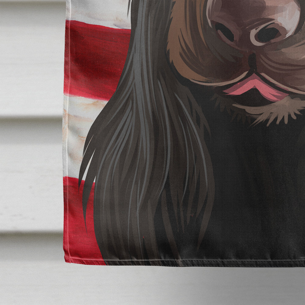 Field Spaniel Dog American Flag Flag Canvas House Size CK6521CHF  the-store.com.