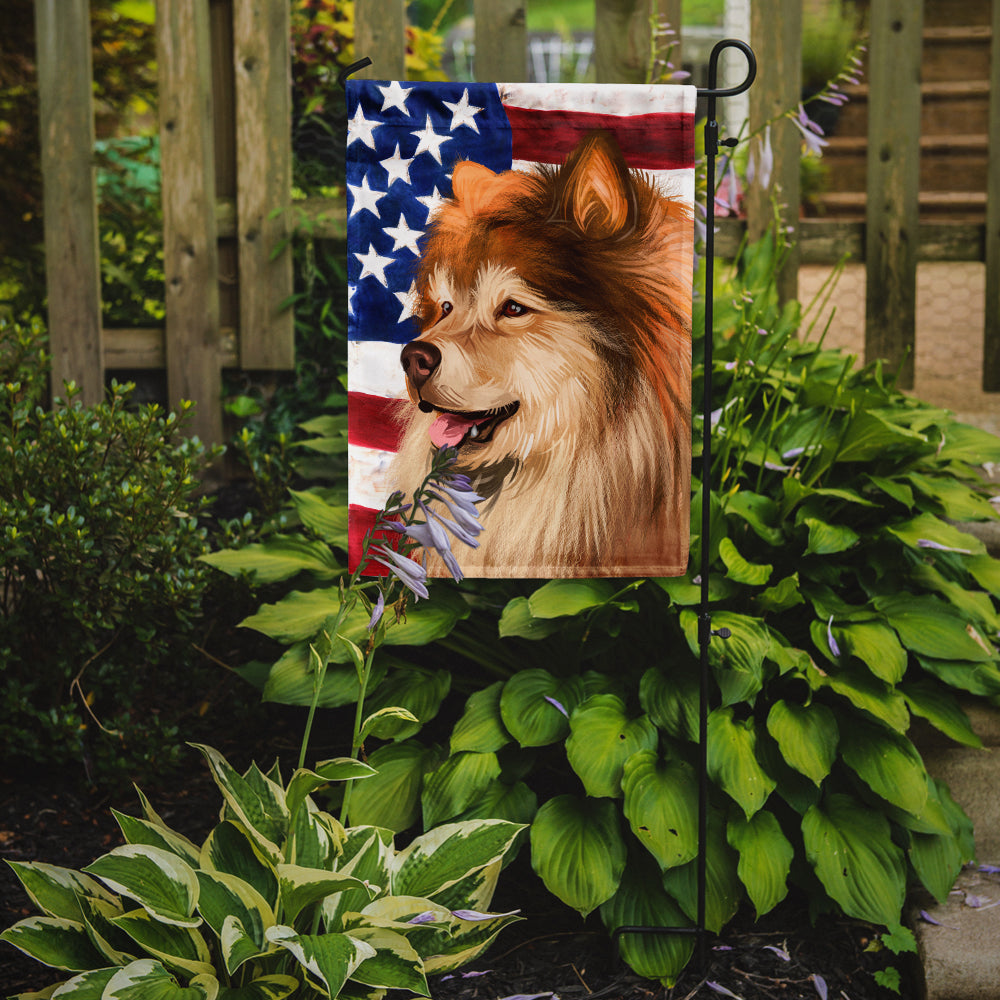 Finnish Lapphund Dog American Flag Flag Garden Size CK6524GF  the-store.com.