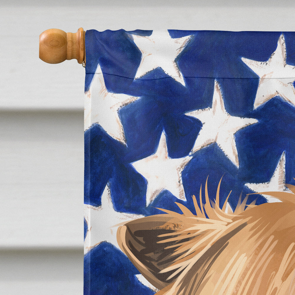 Garafian Shepherd Dog American Flag Flag Canvas House Size CK6531CHF